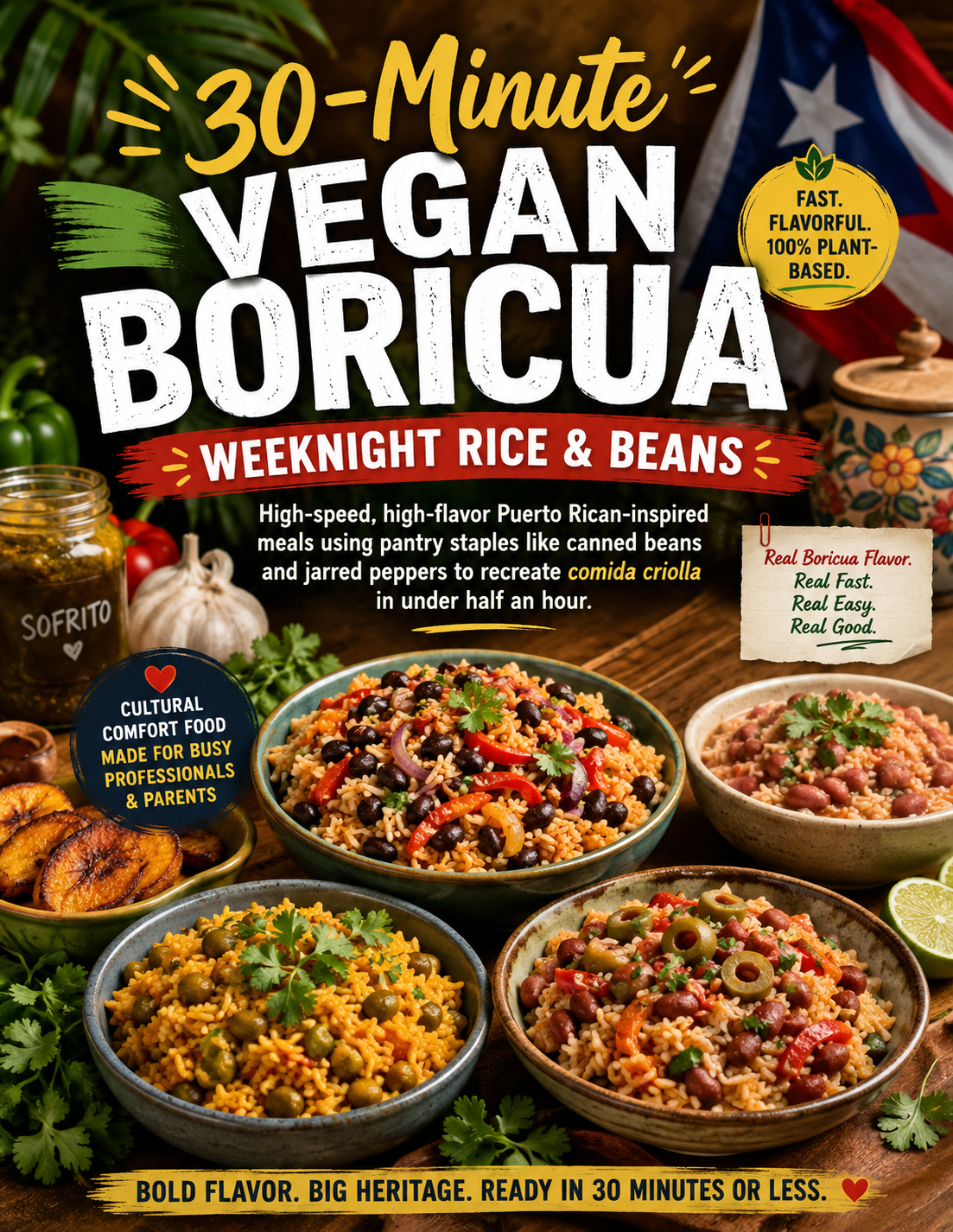 30 MINUTE VEGAN BORICUA