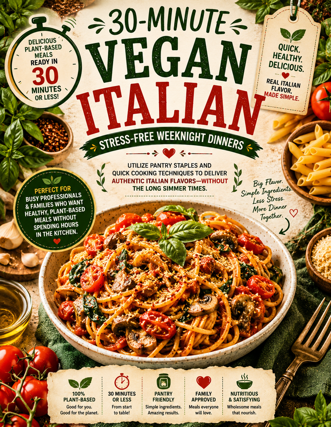 30 MINUTE VEGAN ITALIAN