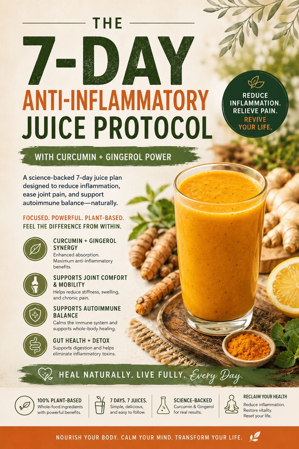 7 DAY ANTI-INFLAMMATORY JUICE PROTOCOL