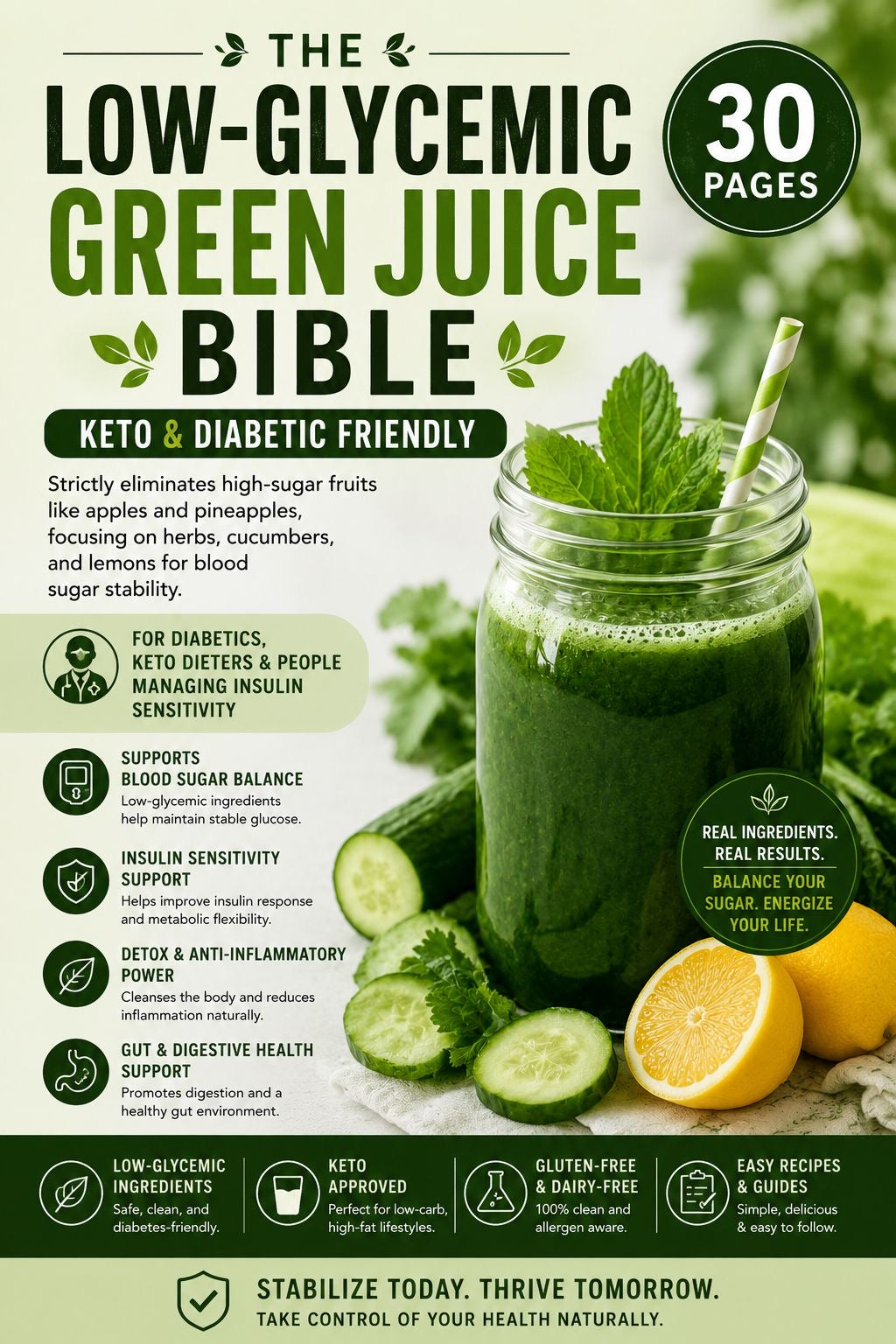 LOW-GLYCEMIC GREEN JUICE BIBLE
