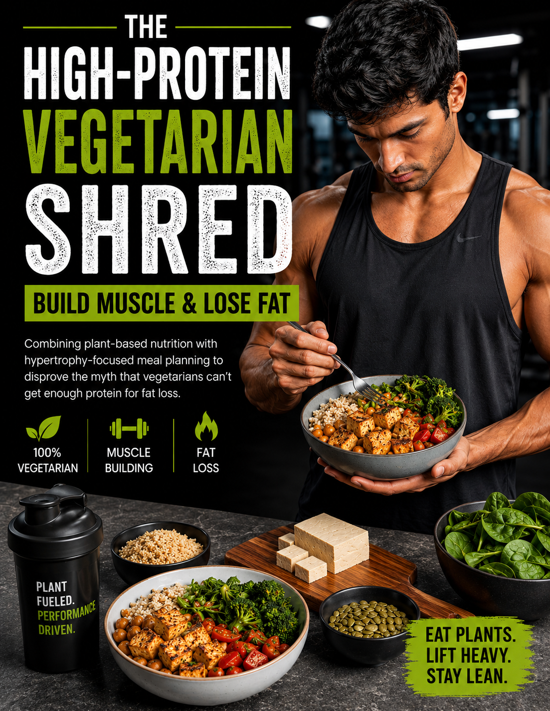 HIGH PROTEIN VEGETERIAN SHRED